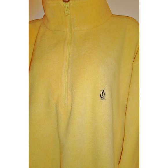Nautica Other - Men's NAUTICA Quarter 1/4 Zip Fleece Pullover YELLOW Size XL NAUTECH EUC